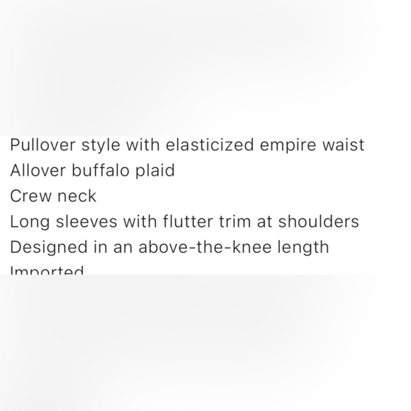 Girls’ Buffalo Plaid Christmas Dress - Picture 6 of 6